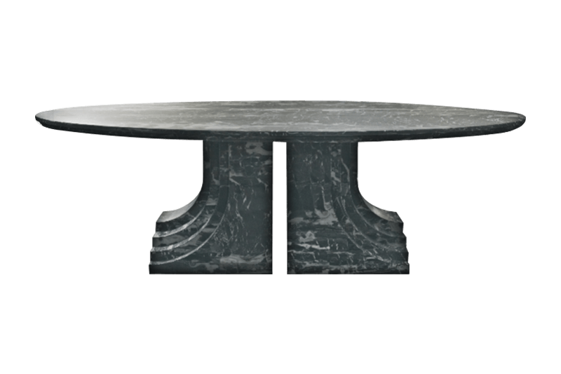 طاولة طعام بيضاوية من الرخام من EstéE Lauder