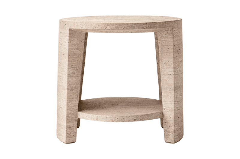 طاولة زاوية منحنية مزدوجة الطبقة