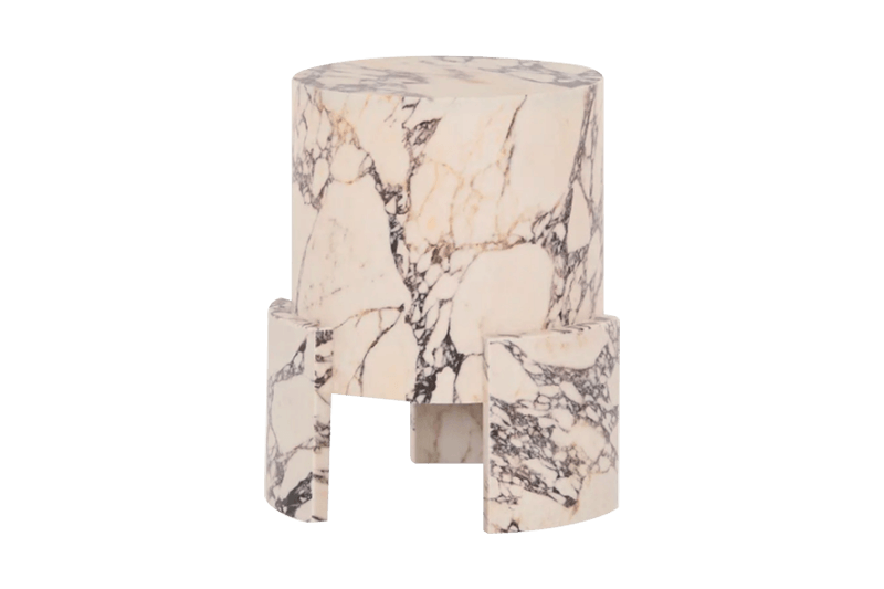 طاولة زاوية رخامية بولغاري متعددة الأوجه