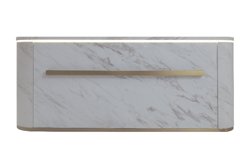 خزانة رخامية ذات درج منقوش بالحجر