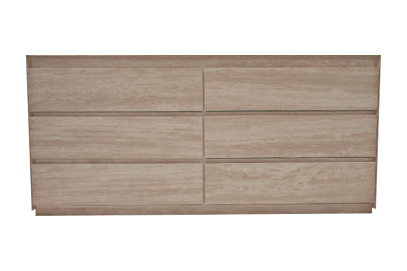 خزانة رخامية مسطحة من الخشب الخفيف