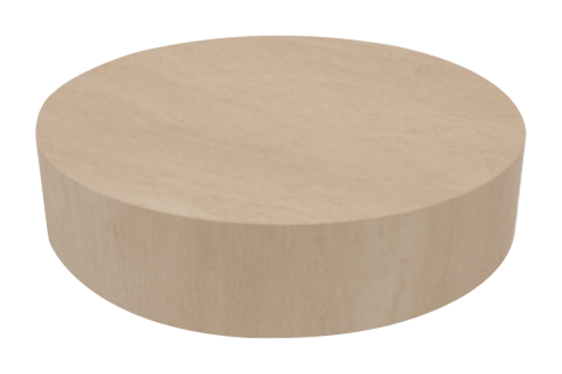 طاولة قهوة رخامية مستديرة من الخشب الفاتح