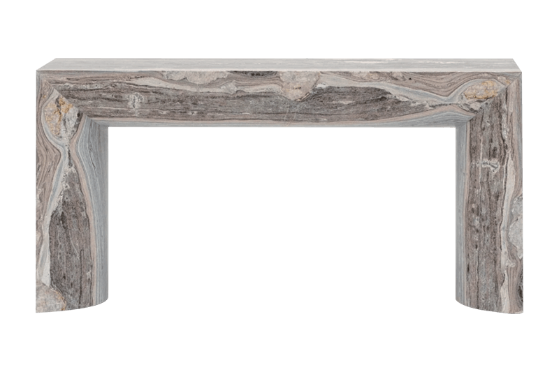 طاولة رخامية بإطار منقوش بالحجر