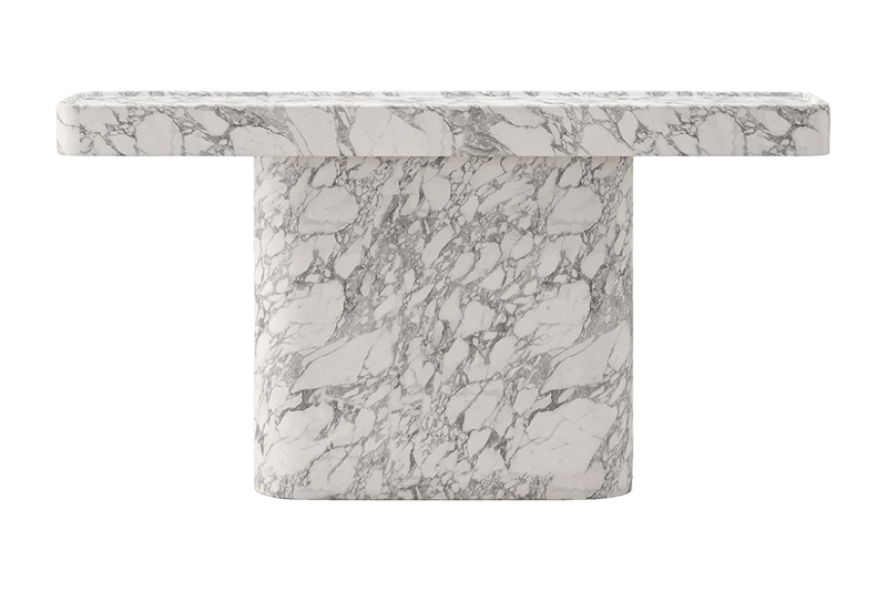 طاولة رخامية مربعة من الحجر