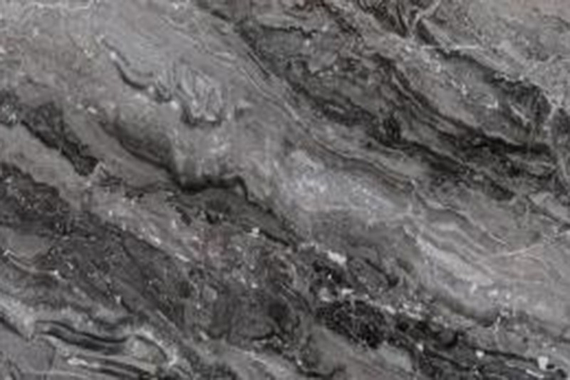 طاولة طعام رخامية مدببة باللون البني الداكن